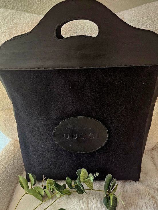 Gucci Handbags - Gucci: Vintage Tote Bag: Suede & Leather